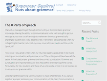 Tablet Screenshot of grammarsquirrel.com